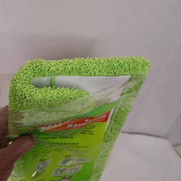 1pc Scotch Brite Microfiber Hardwood Floor Mop Cover Wrap Around Edge Lime Green - Picture 12 of 13